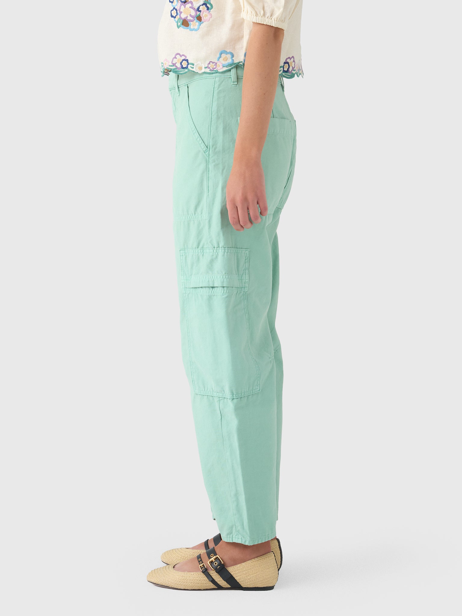 Citizens Of Humanity Women's Marcelle Low Slung Cargo Pant - Saint Bernard