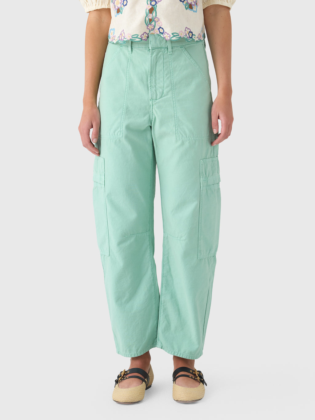 Citizens Of Humanity Women's Marcelle Low Slung Cargo Pant - Saint Bernard