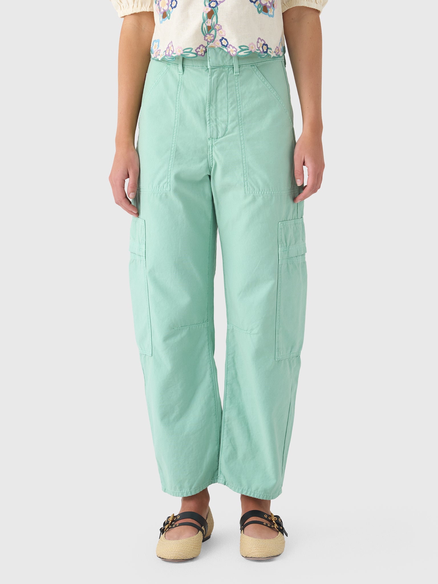 Citizens Of Humanity Women's Marcelle Low Slung Cargo Pant - Saint Bernard
