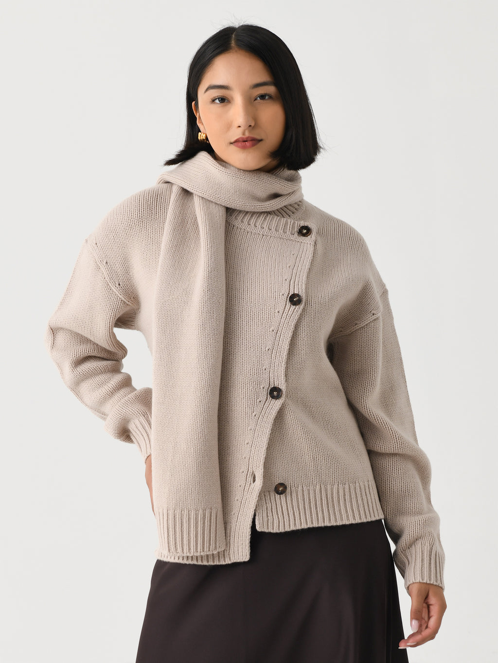 The Garment Women's Canada Scarf Cardigan - Saint Bernard