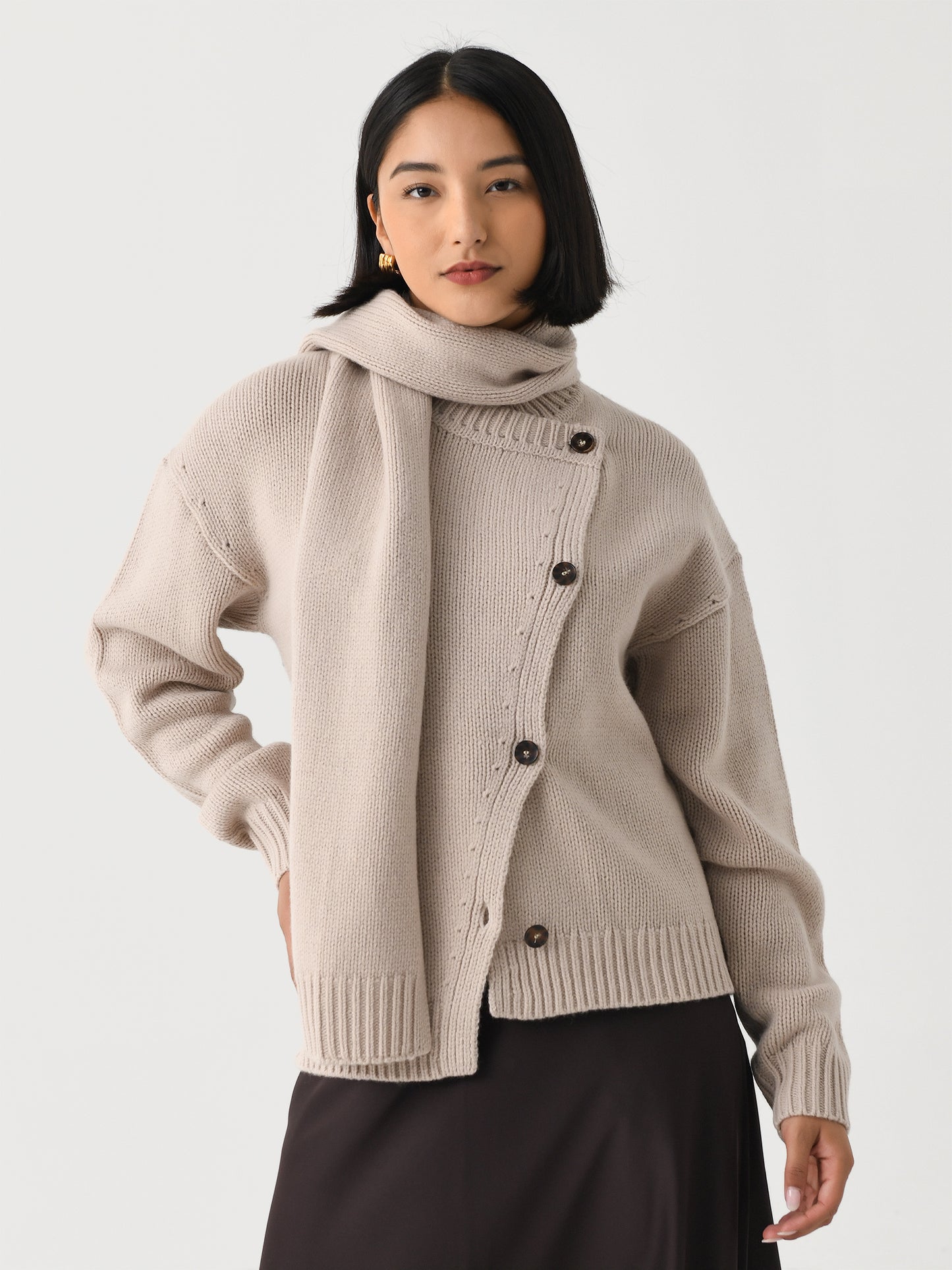 The Garment Women's Canada Scarf Cardigan - Saint Bernard