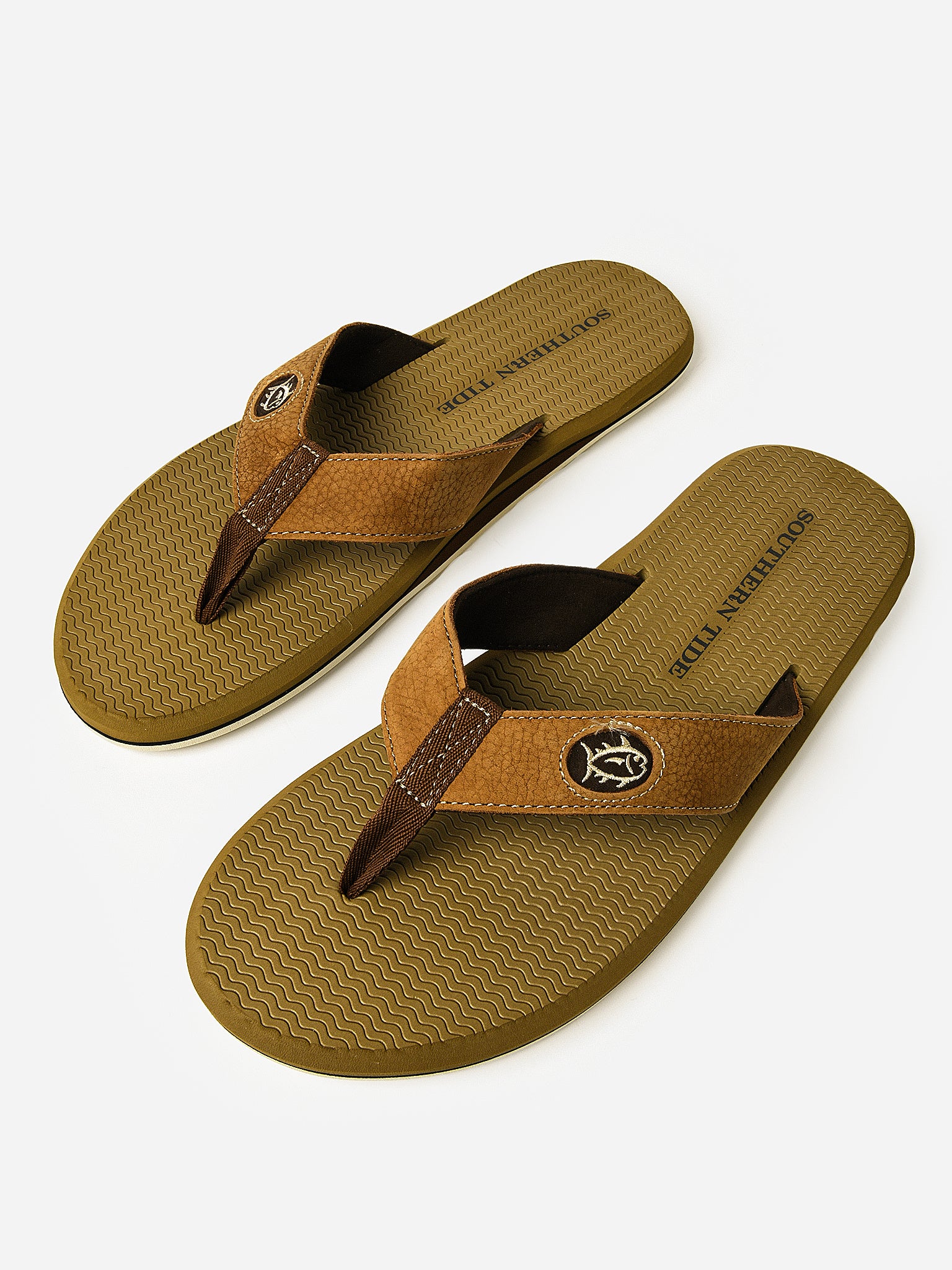Southern Tide Men's Flipjacks Flip Flop - Saint Bernard