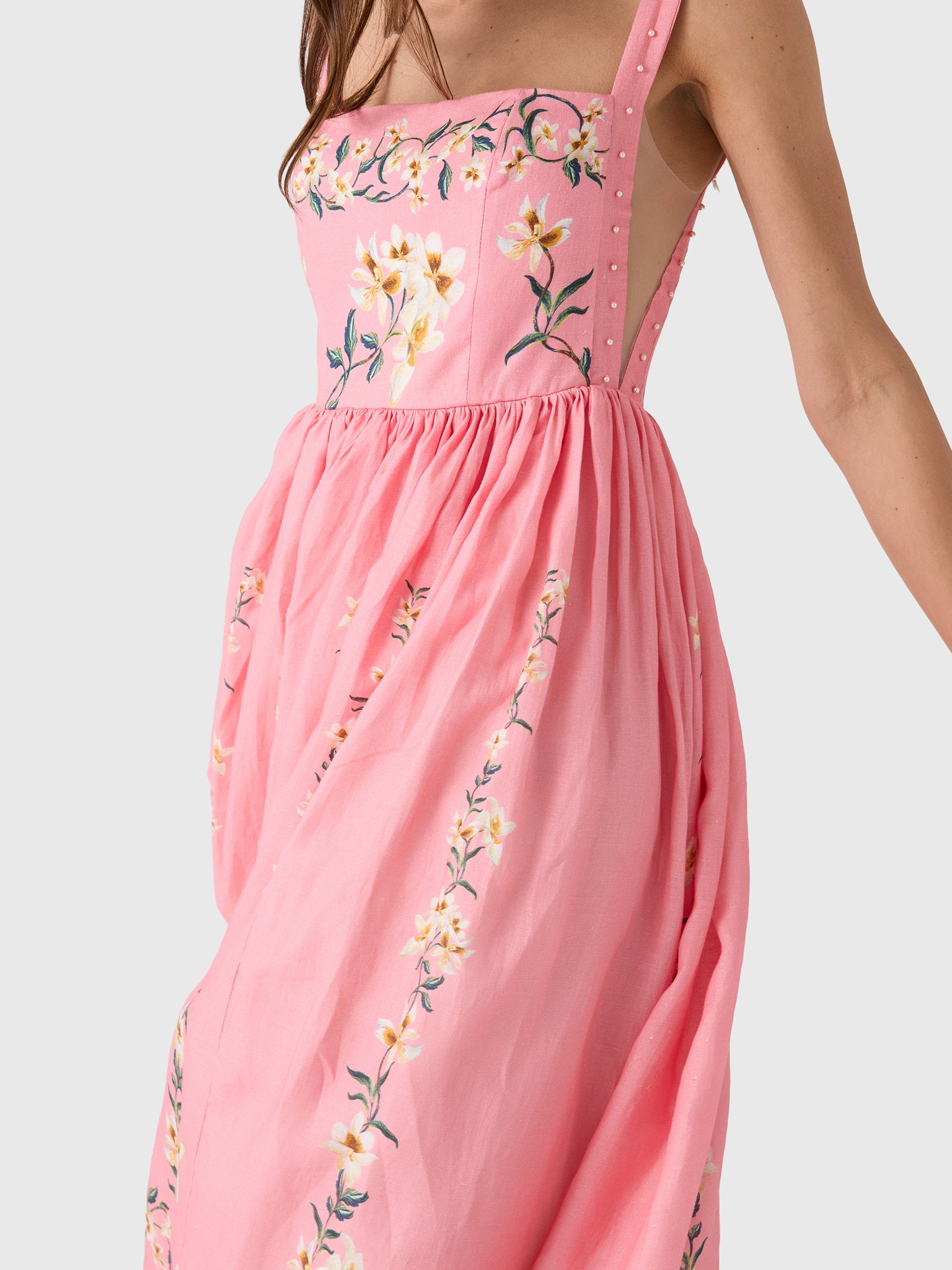 Agua By Agua Bendita Women's Mielero Promesa Midi Dress - Saint Bernard