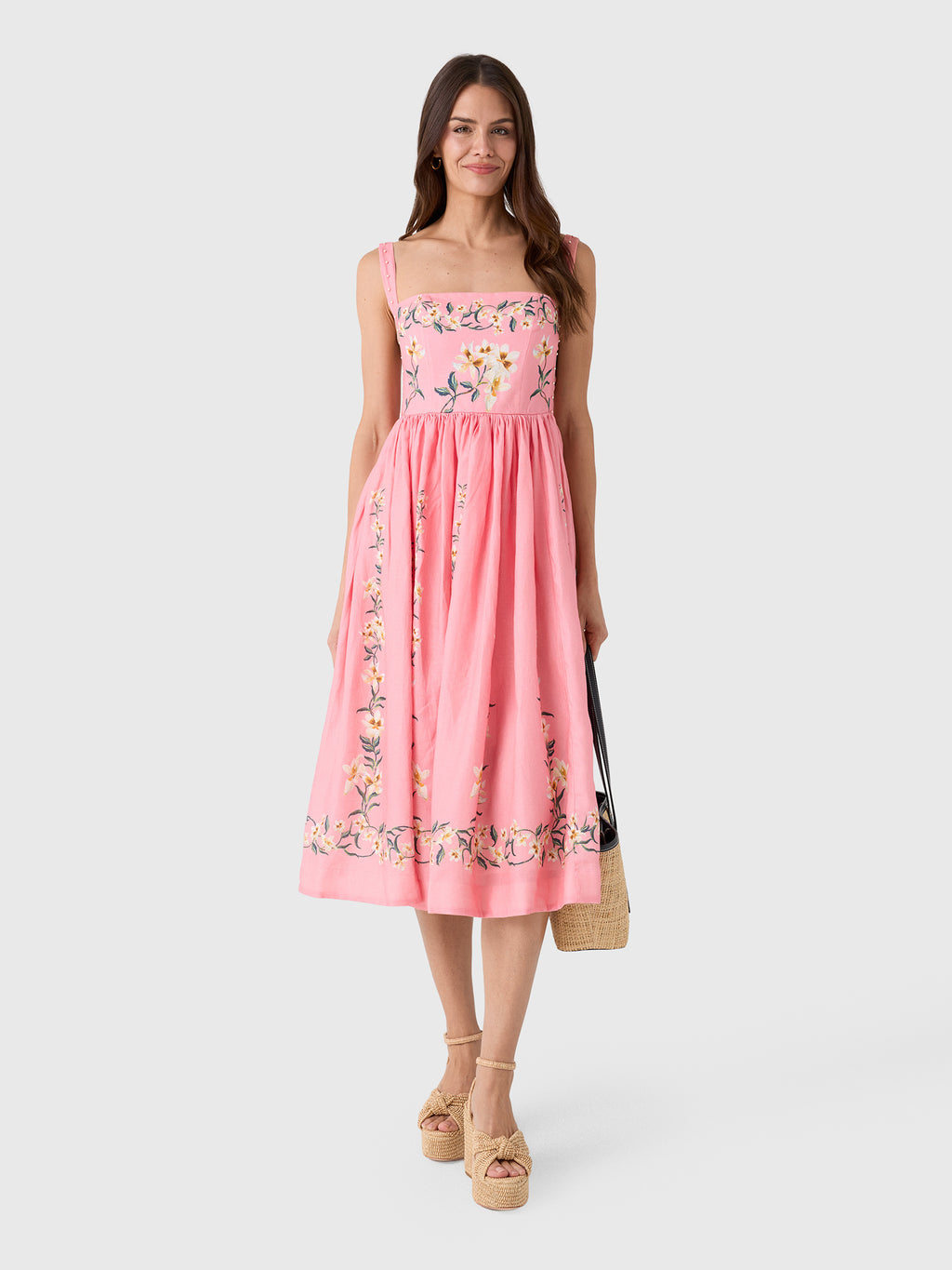 Agua By Agua Bendita Women's Mielero Promesa Midi Dress - Saint Bernard