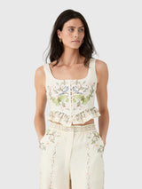 Agua By Agua Bendita Women's Eslabon Anhelo Top - Saint Bernard