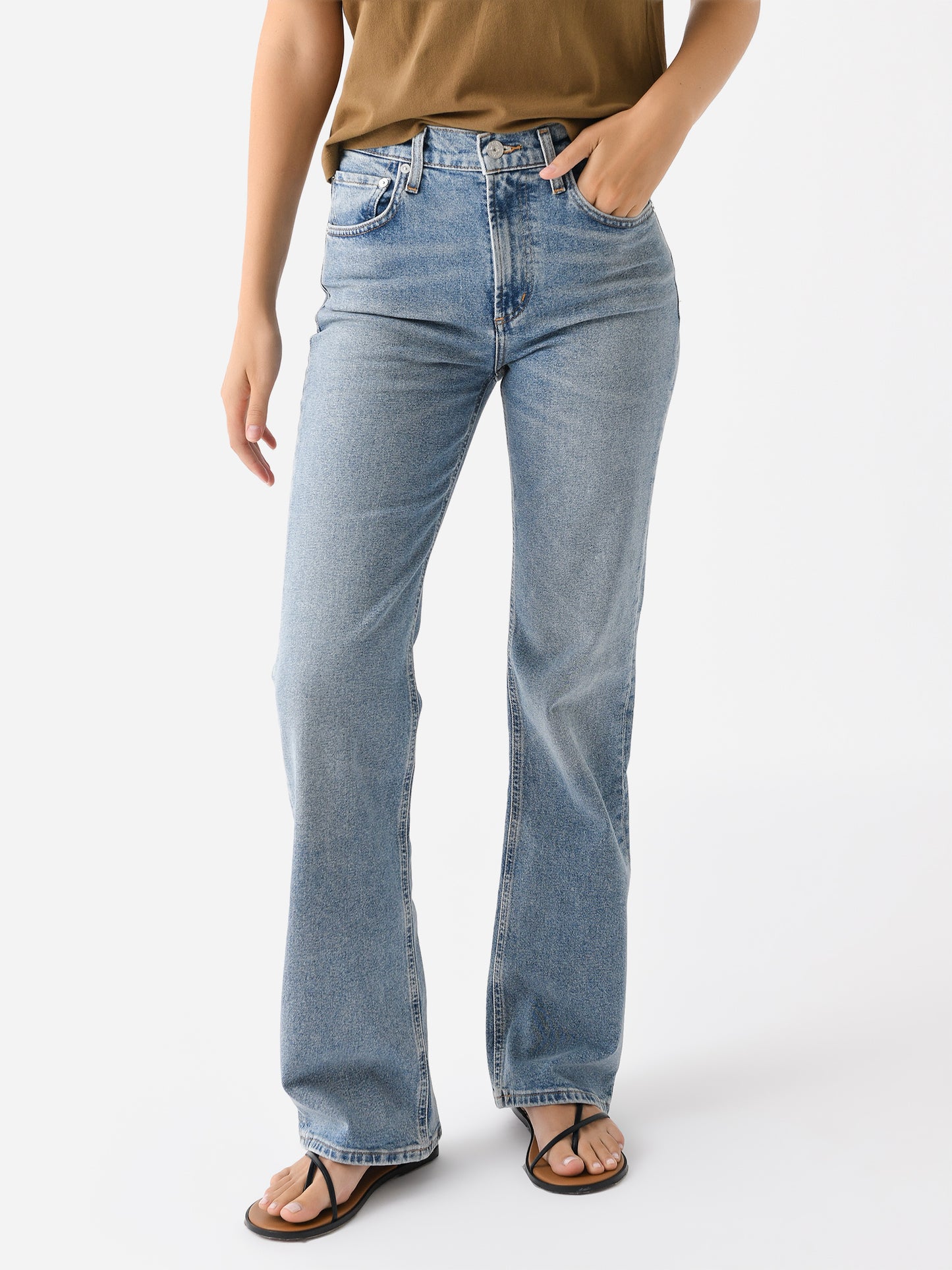 Citizens Of Humanity Women's Vidia Mid Rise Boot Jean - Saint Bernard