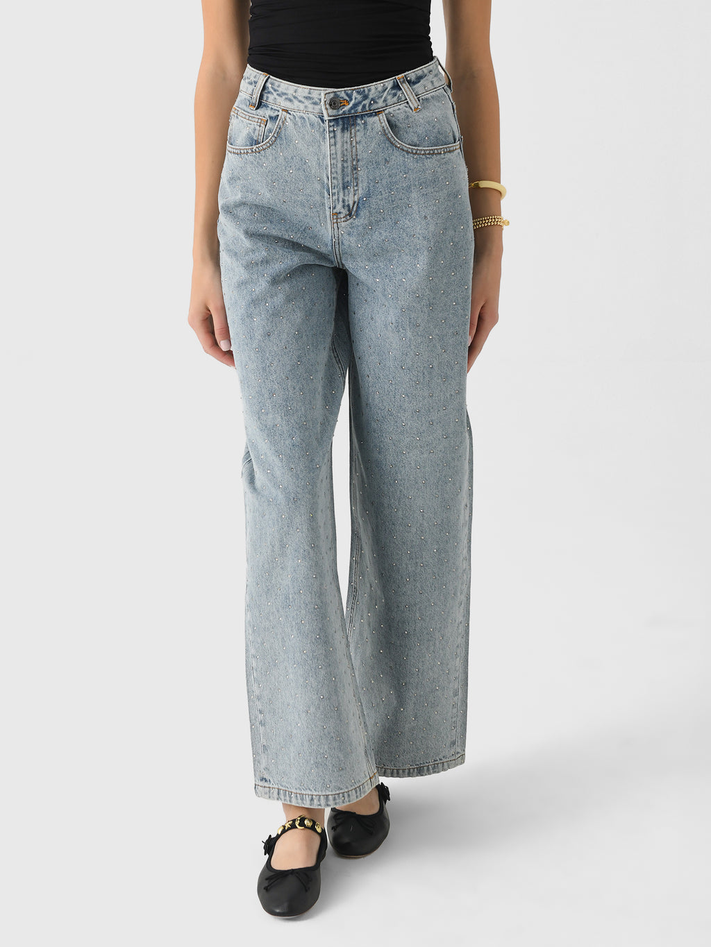 Berenice Women's Atlantastrass Wide Leg Jean - Saint Bernard