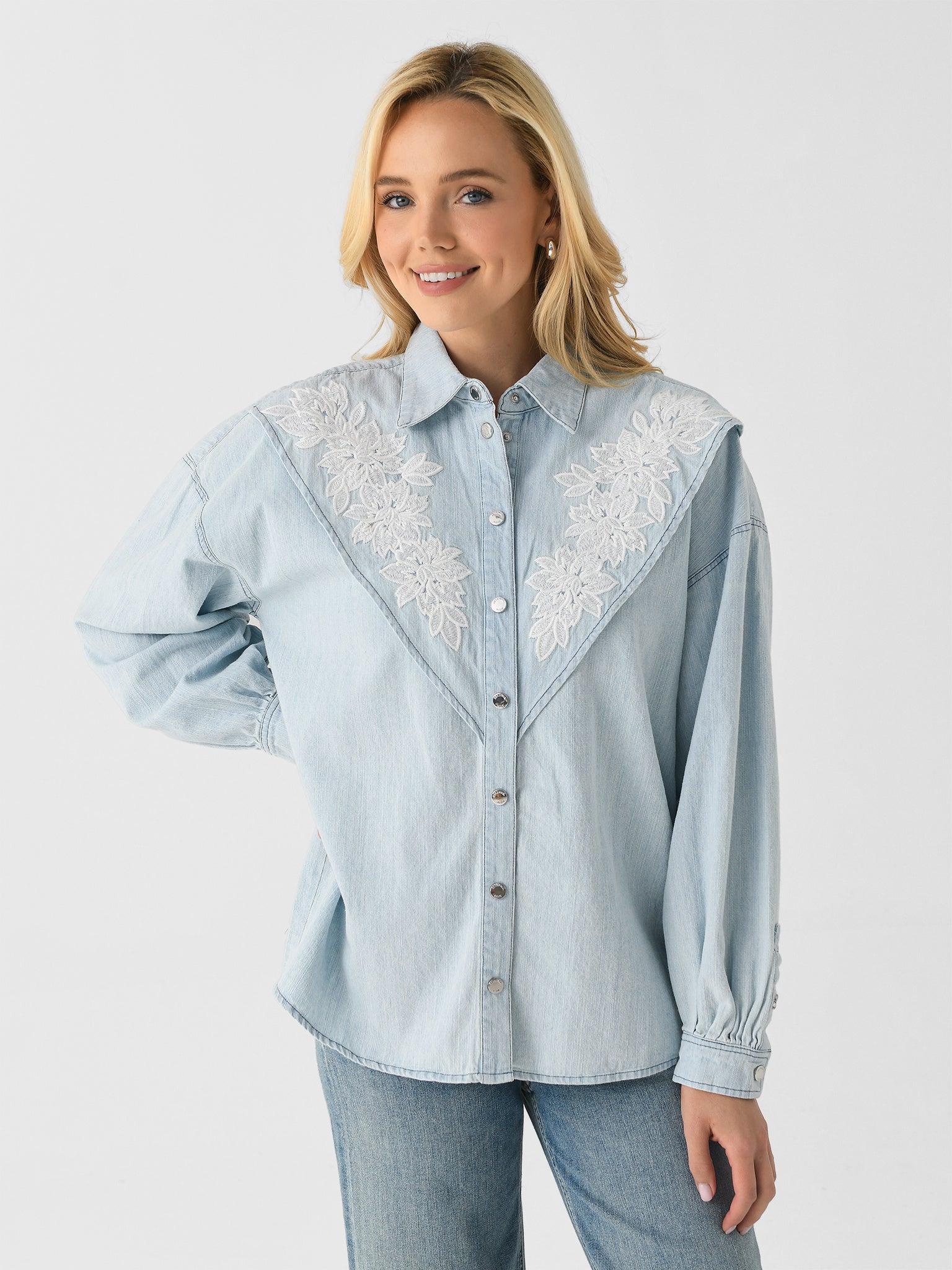 Berenice Women's Channy Denim Shirt - Saint Bernard