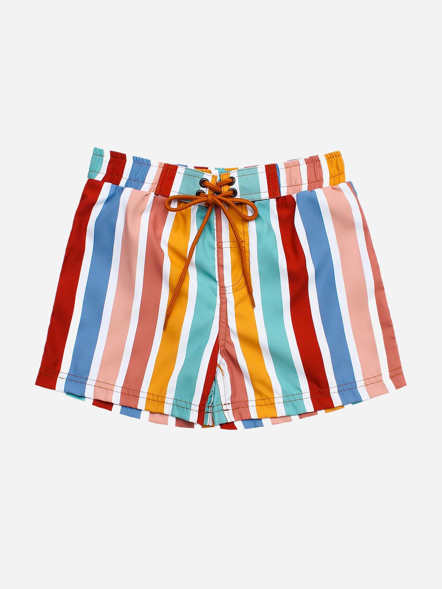 PEPITA&ME Boys' Stripe Volley Swim Trunk - Saint Bernard