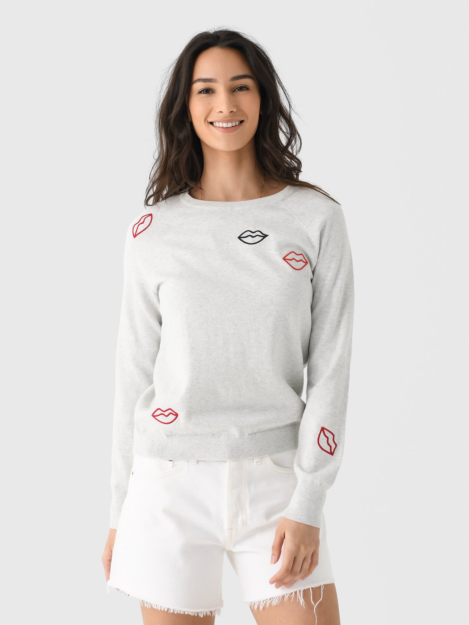 J Society Women's Lips Crew - Saint Bernard