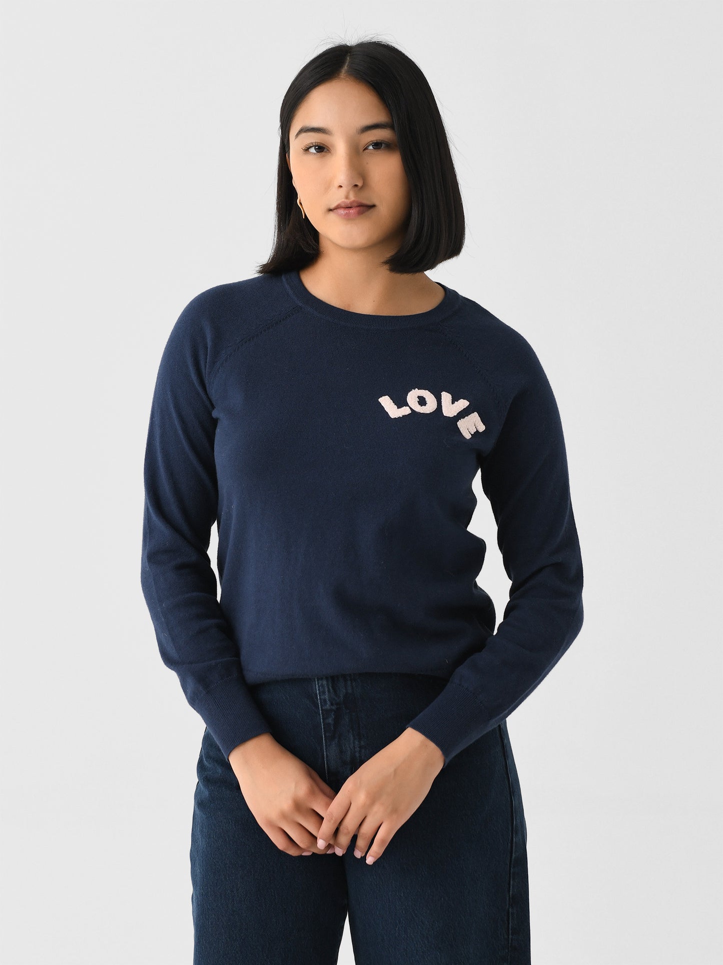 J Society Women's Love Crew Sweater - Saint Bernard