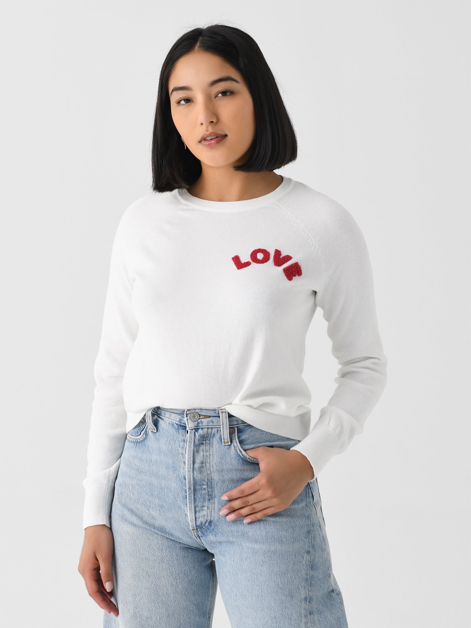 J Society Women's Love Crew Sweater - Saint Bernard