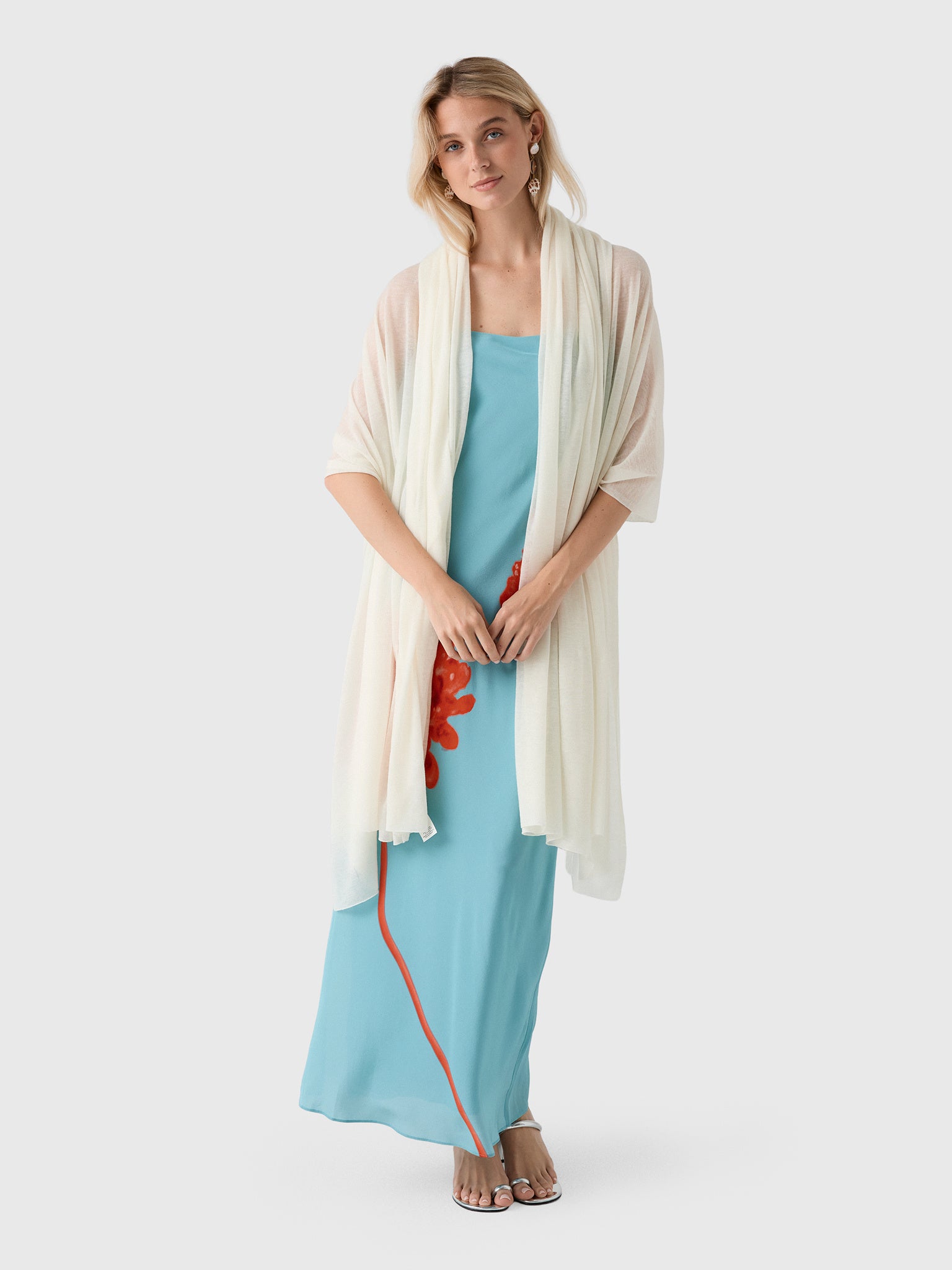 White & Warren Women's Superfine Cashmere Blend Travel Wrap - Saint Bernard