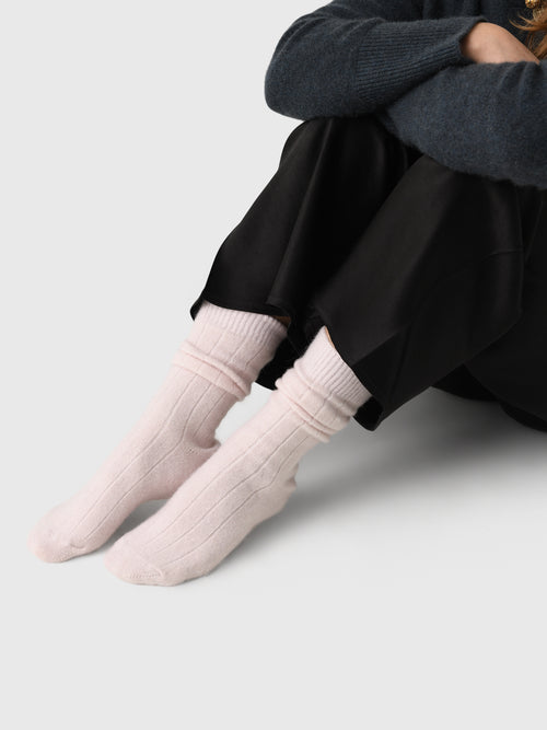 White + Warren Women's Cashmere Ribbed Socks
