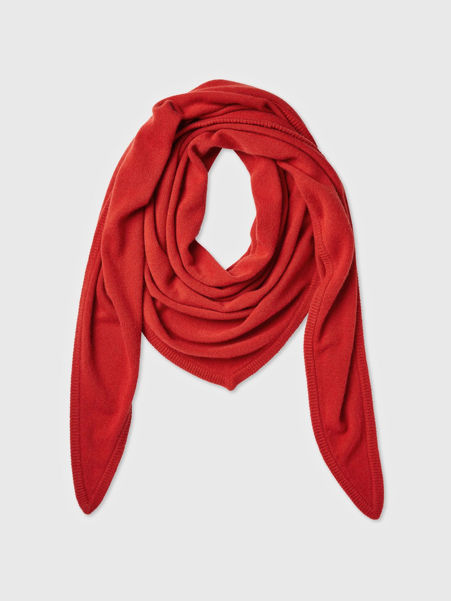 White + Warren Merino Cashmere Triangle Scarf - Saint Bernard