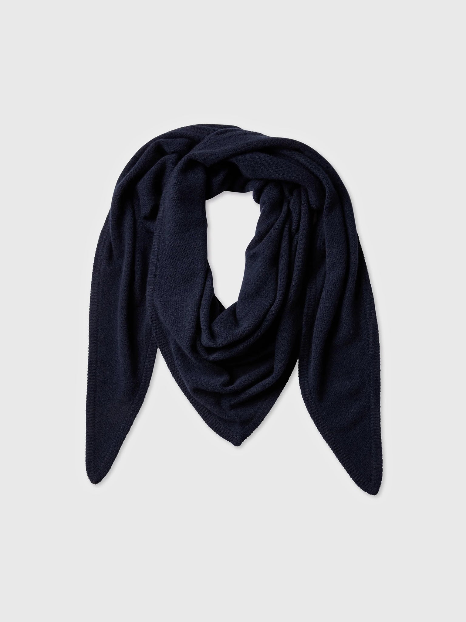 White + Warren Merino Cashmere Triangle Scarf - Saint Bernard