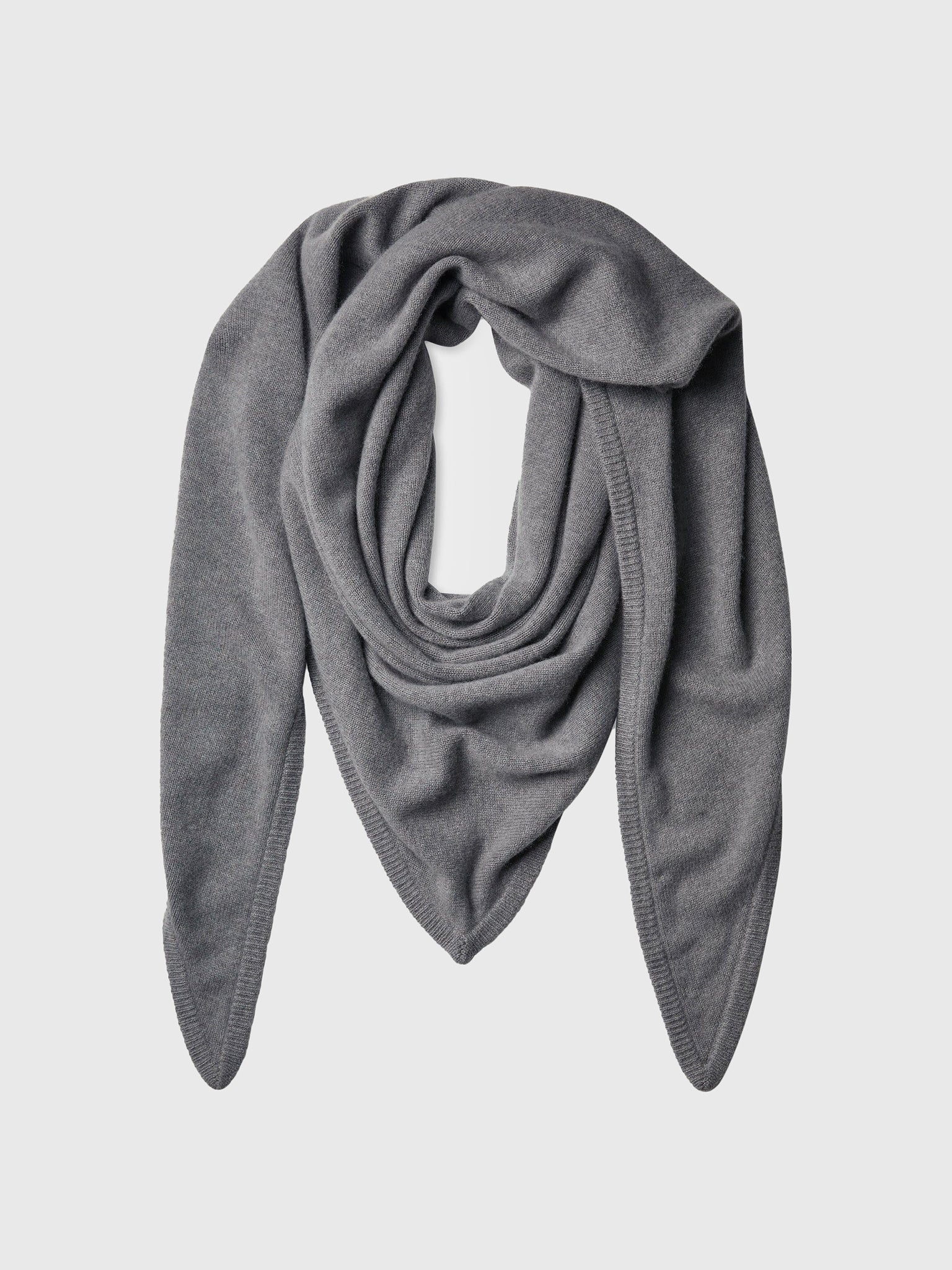 White + Warren Merino Cashmere Triangle Scarf - Saint Bernard