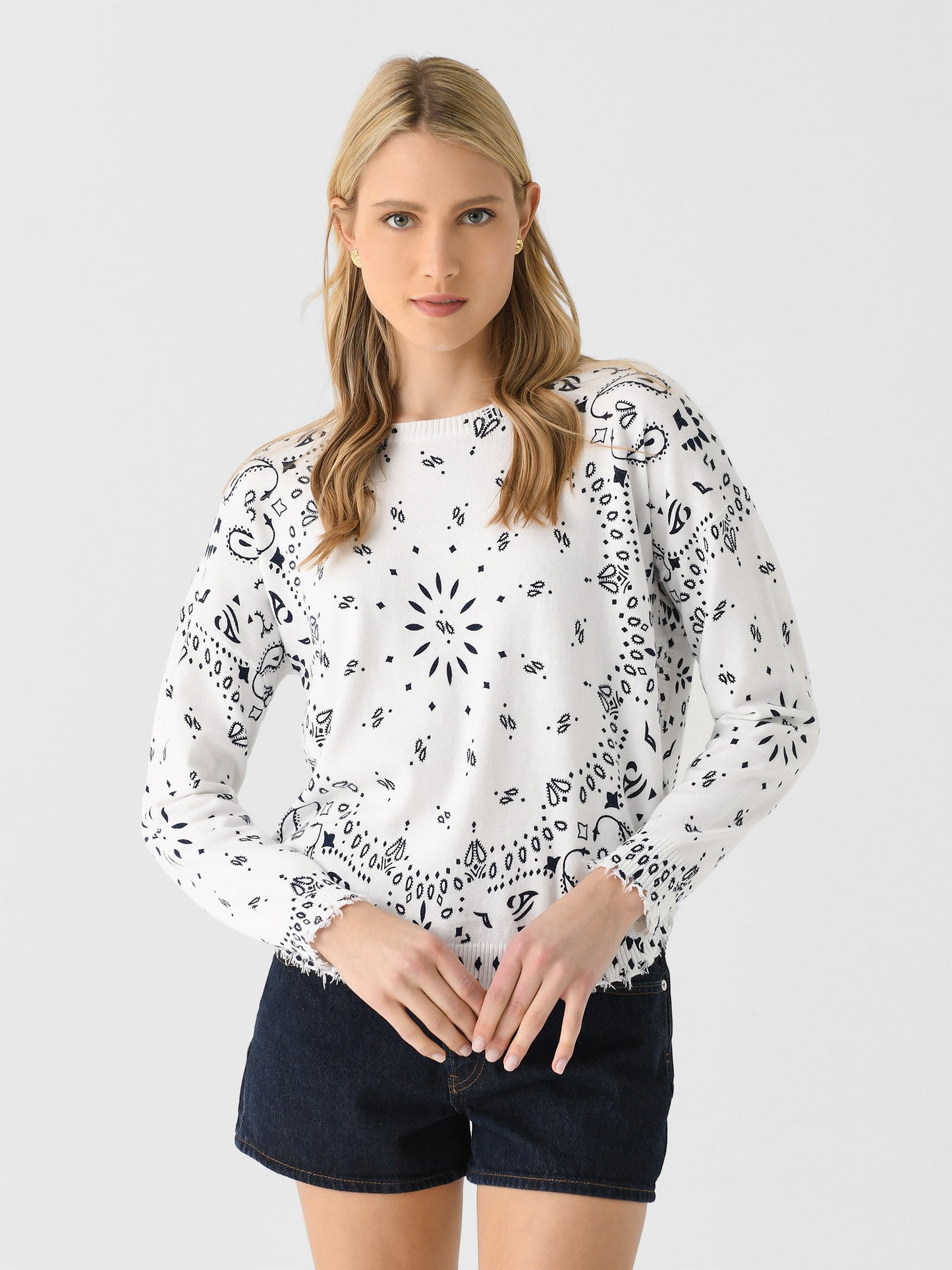 Eche Women's Bandana Crew Sweater - Saint Bernard