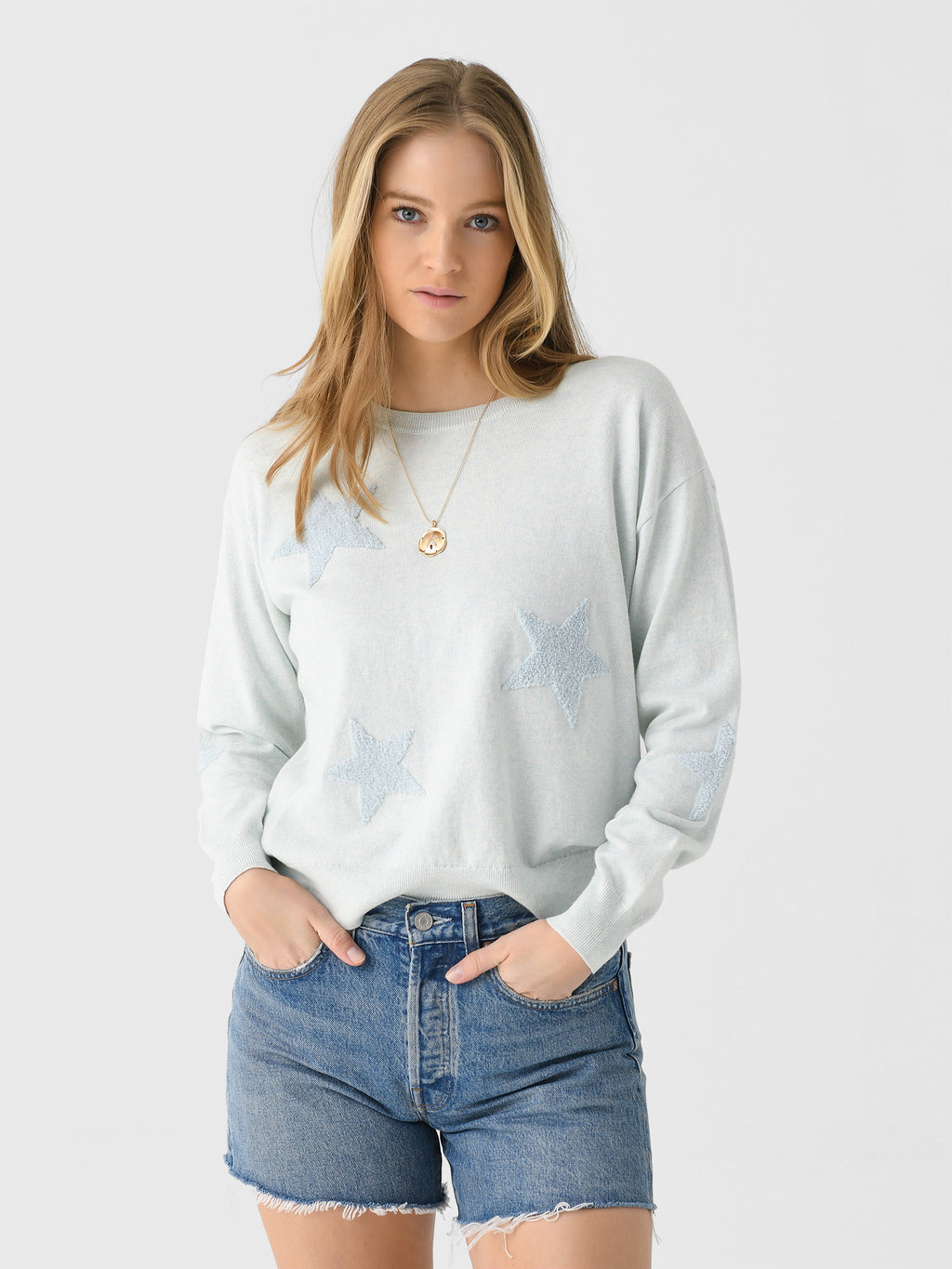 Eche Women's Star Crew Sweater - Saint Bernard