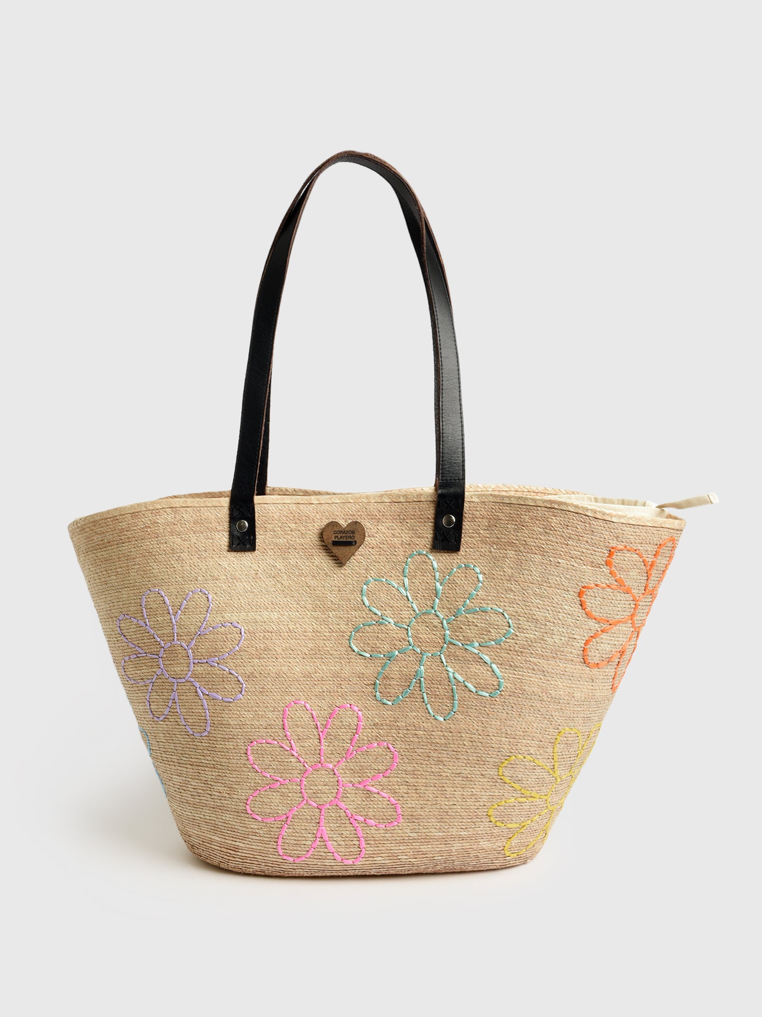 Corazon Playero Flower Power Tote Bag - Saint Bernard