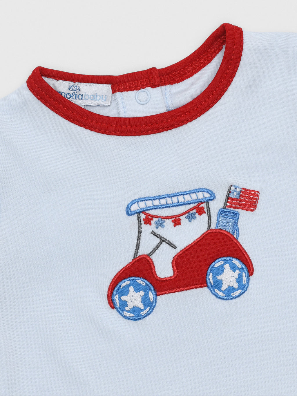 Magnolia Baby Baby Boys' Patriotic Putts Combo Short Playsuit - Saint Bernard