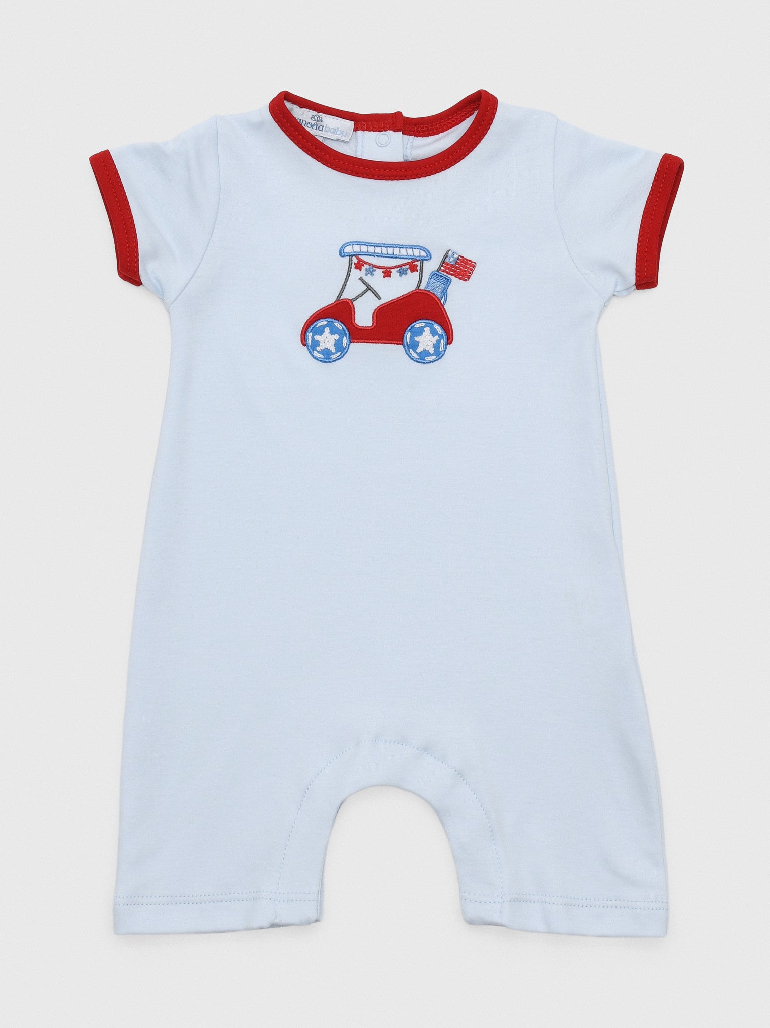 Magnolia Baby Baby Boys' Patriotic Putts Combo Short Playsuit - Saint Bernard