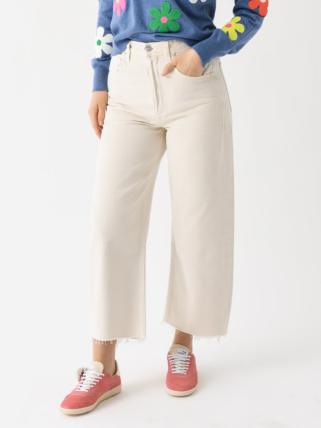 Citizens Of Humanity Women's Ayla Raw Hem Crop Jean - Saint Bernard