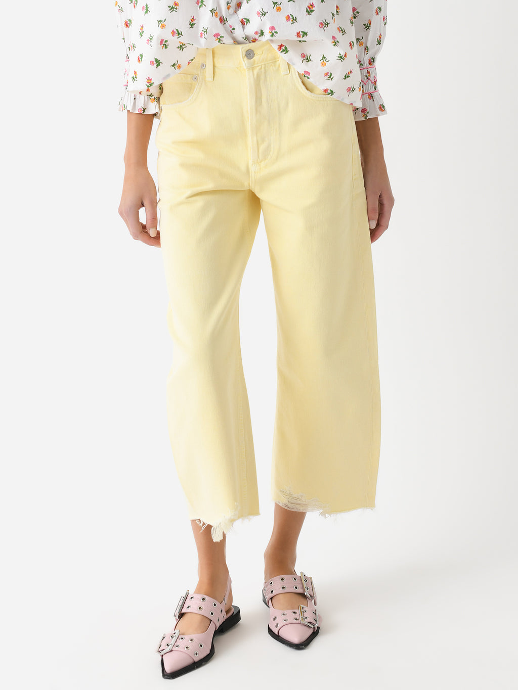 Citizens Of Humanity Women's Ayla Raw Hem Crop Jean - Saint Bernard