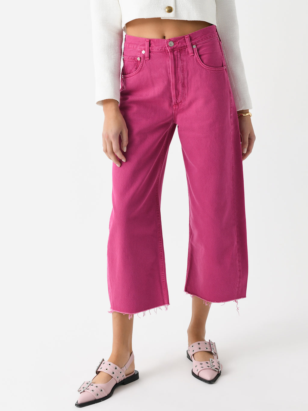 Citizens Of Humanity Women's Ayla Raw Hem Crop Jean - Saint Bernard