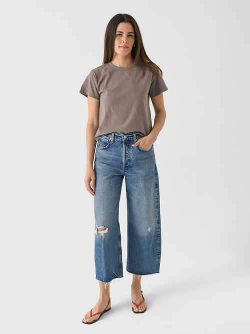 Citizens Of Humanity Women's Ayla Raw Hem Crop Jean