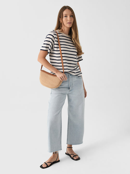 Citizens Of Humanity Women's Ayla Raw Hem Crop Jean