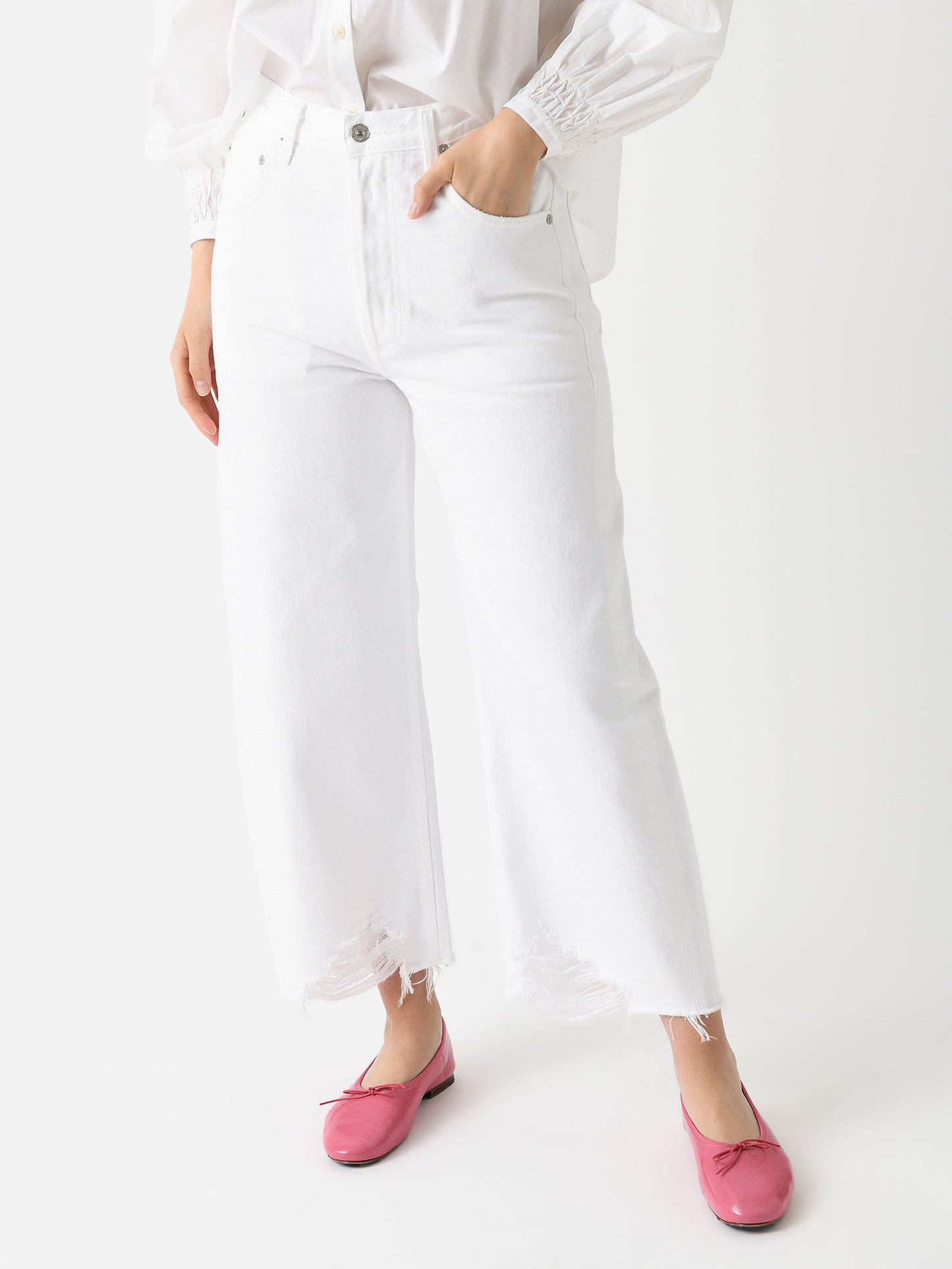 Citizens Of Humanity Women's Ayla Raw Hem Crop Jean - Saint Bernard