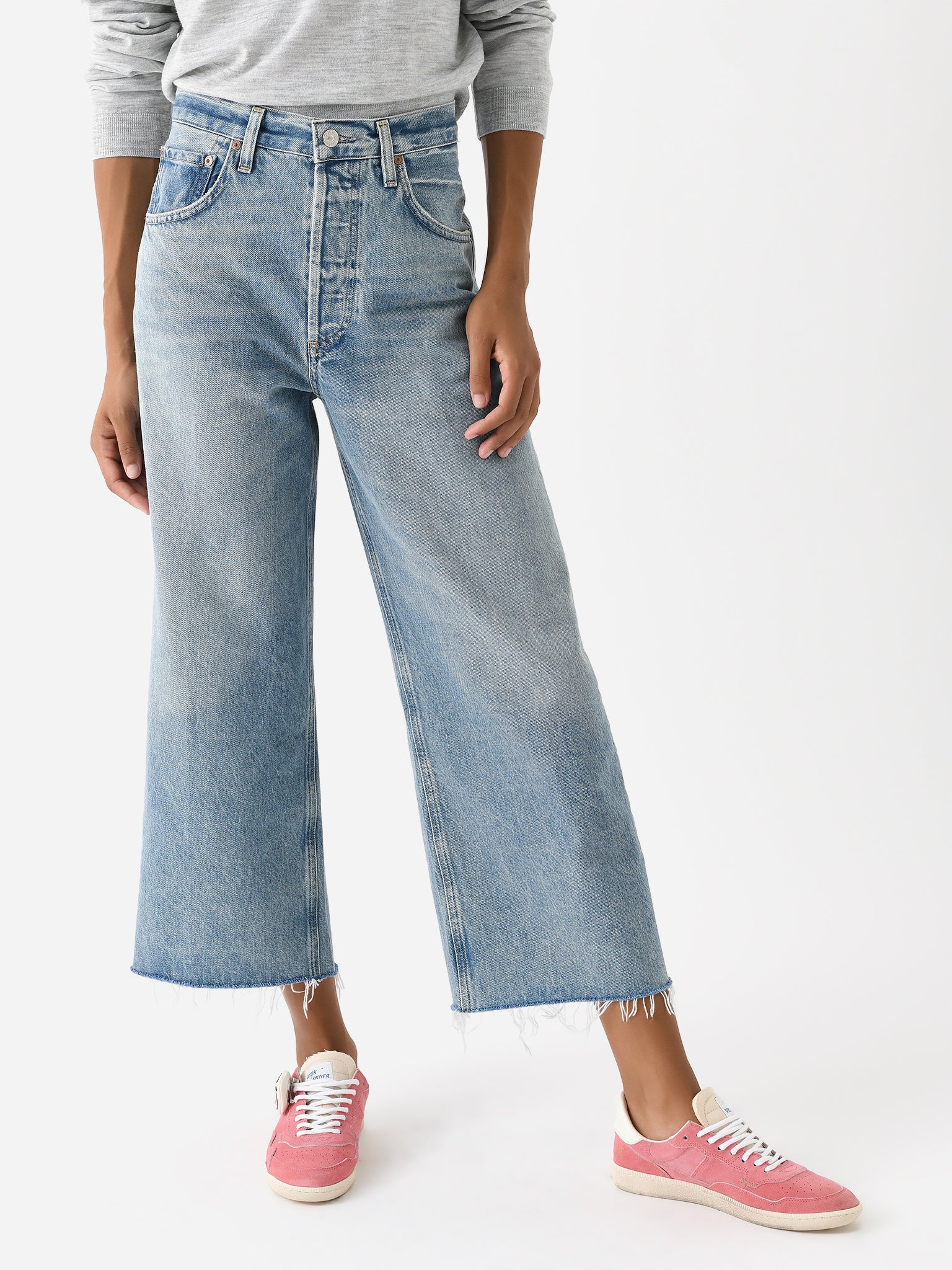 Citizens Of Humanity Women's Ayla Raw Hem Crop Jean - Saint Bernard