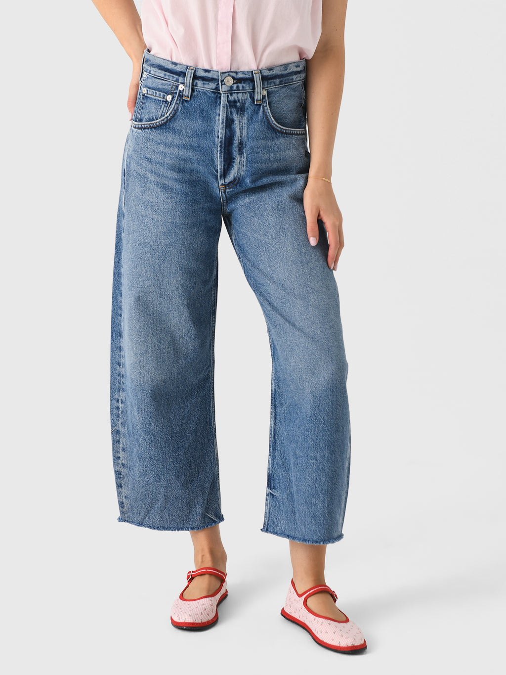 Citizens Of Humanity Women's Ayla Raw Hem Crop Jean - Saint Bernard