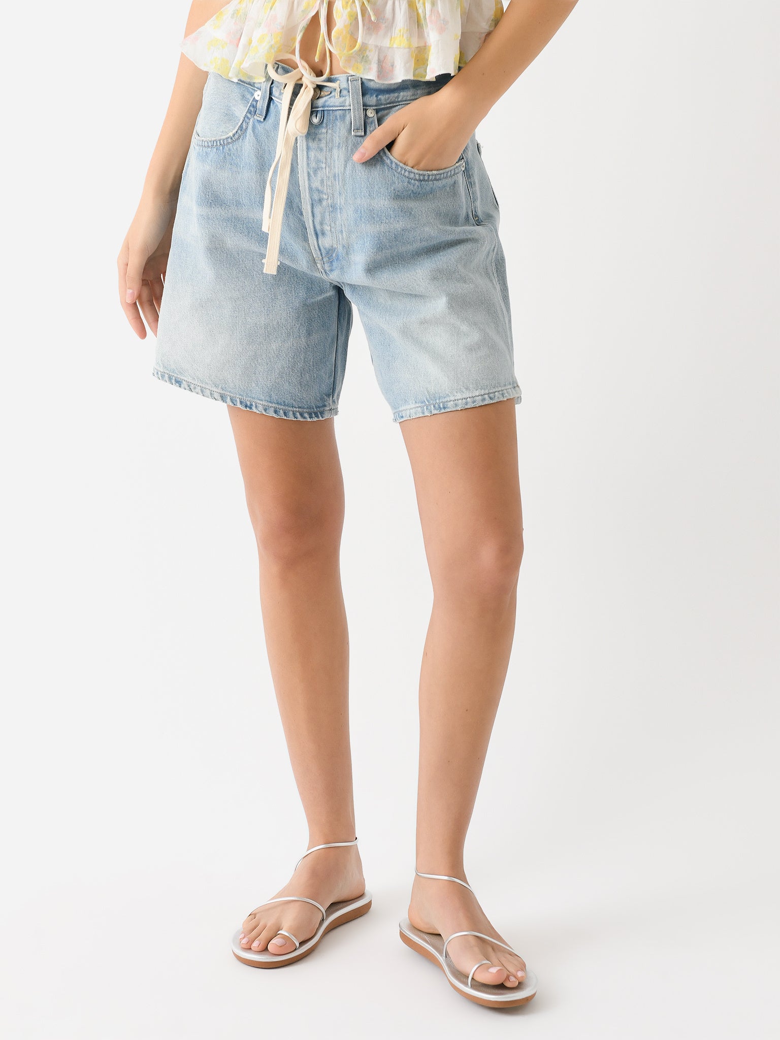 Citizens Of Humanity Women's Brynn Drawstring Short - Saint Bernard