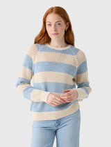 White & Warren Women's Bouclé Mesh Sweatshirt - Saint Bernard