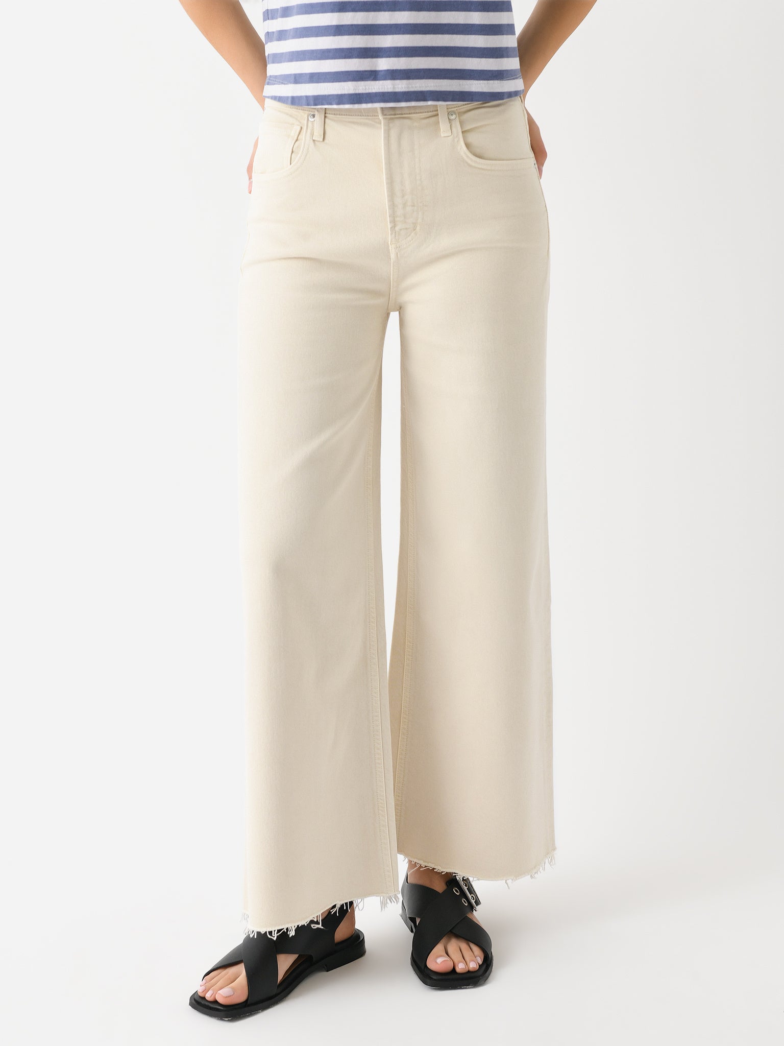Citizens Of Humanity Women's Lyra Crop Wide Leg Jean – Saint Bernard