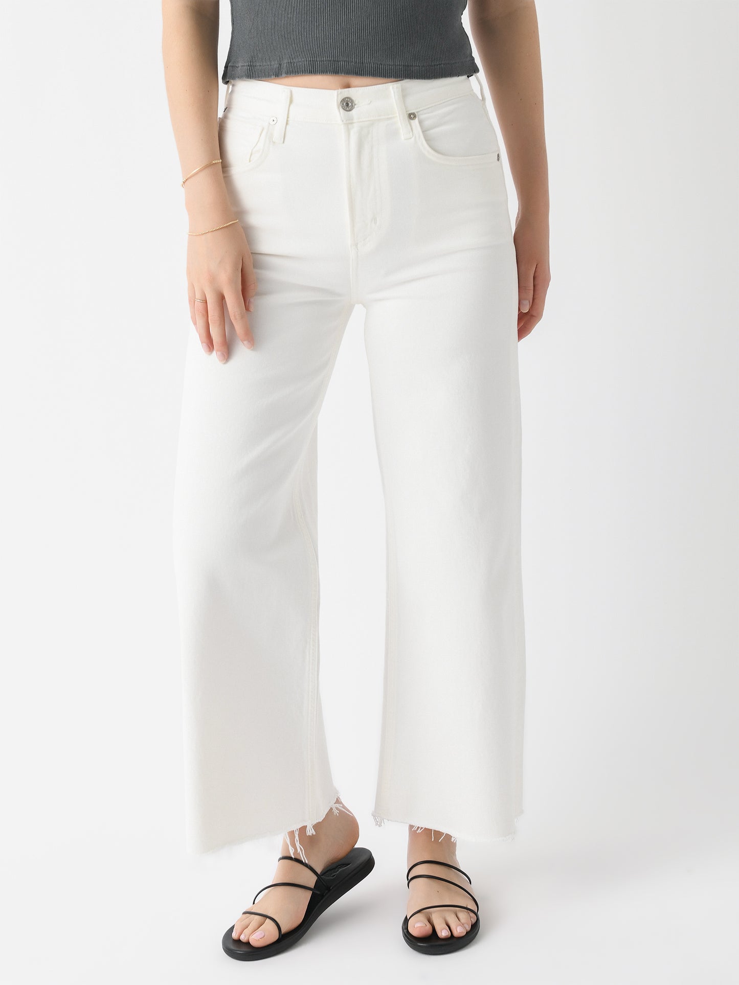 Citizens Of Humanity Women's Lyra Crop Wide Leg Jean - Saint Bernard