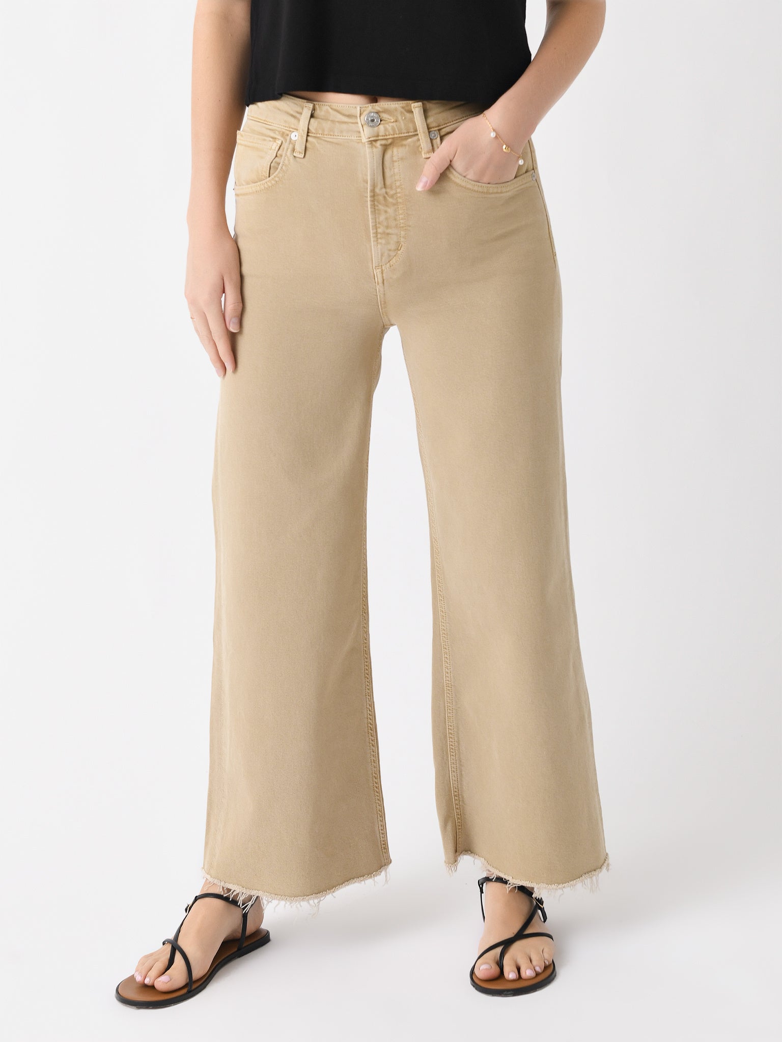 Citizens Of Humanity Women's Lyra Crop Wide Leg Jean - Saint Bernard