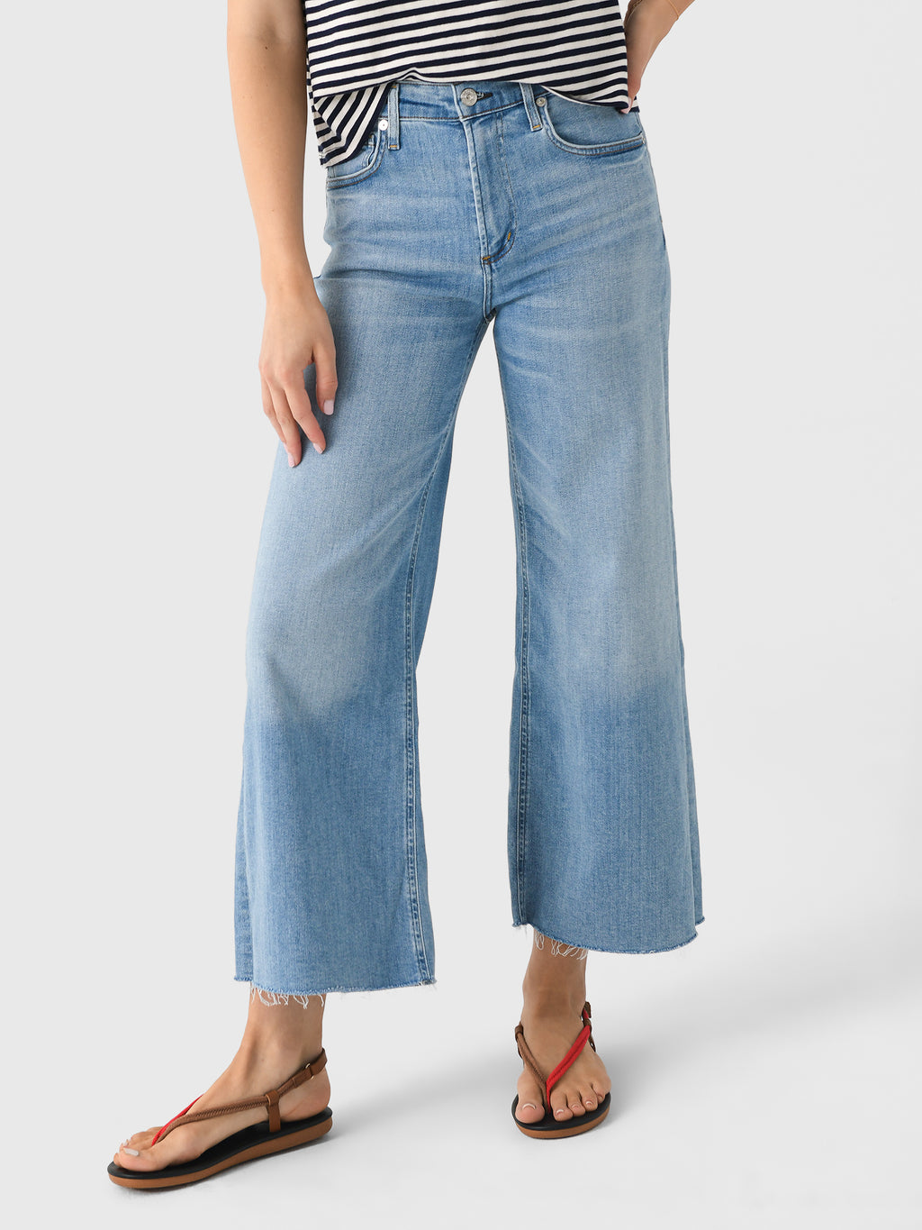 Citizens Of Humanity Women's Lyra Crop Wide Leg Jean - Saint Bernard