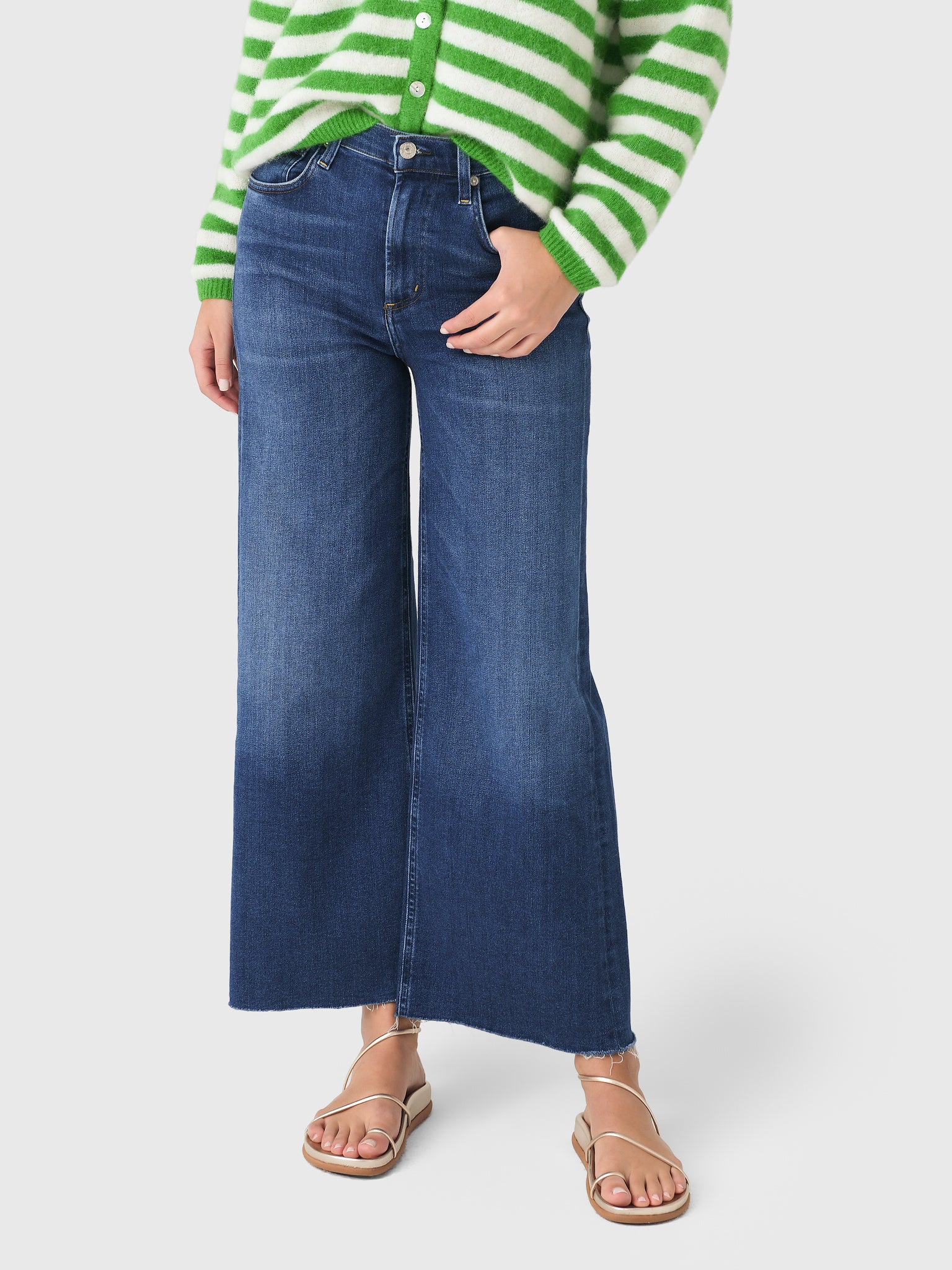 Citizens Of Humanity Women's Lyra Wide Leg Jean - Saint Bernard