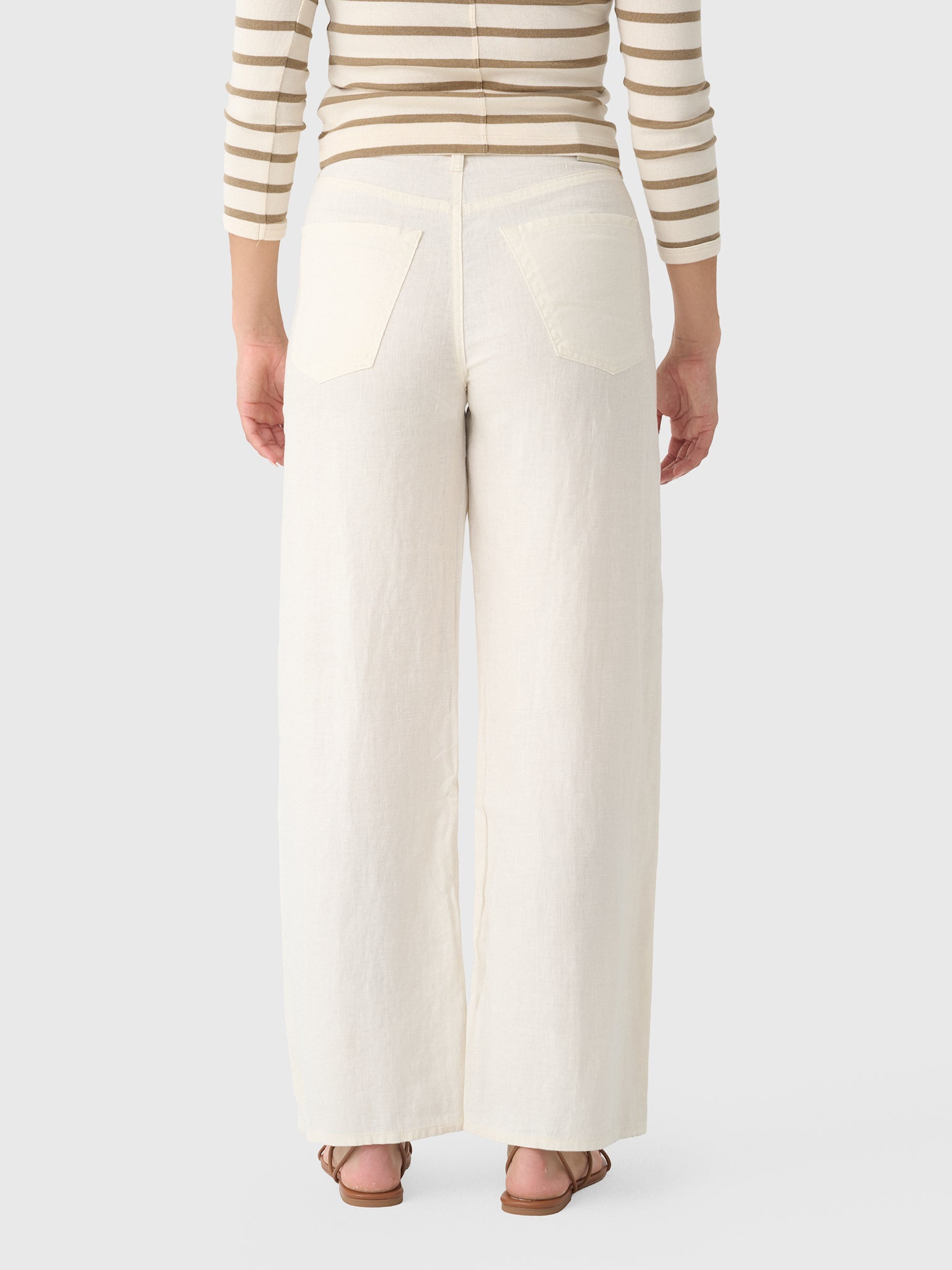 Citizens Of Humanity Women's Brynn Drawstring Linen Trouser - Saint Bernard