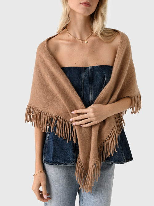 White + Warren Women's Brushed Fringe Cashmere Scarf