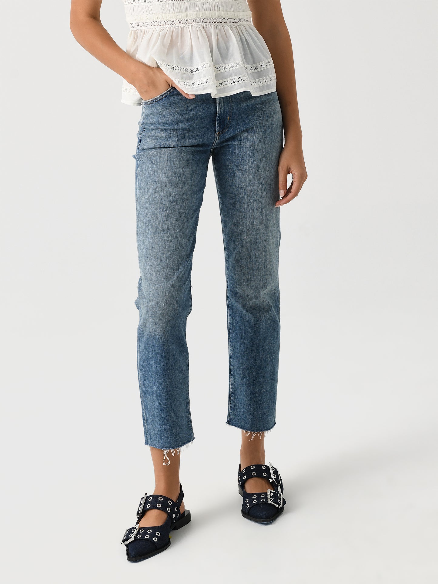 Citizens Of Humanity Women's Caia High Rise Straight Jean - Saint Bernard
