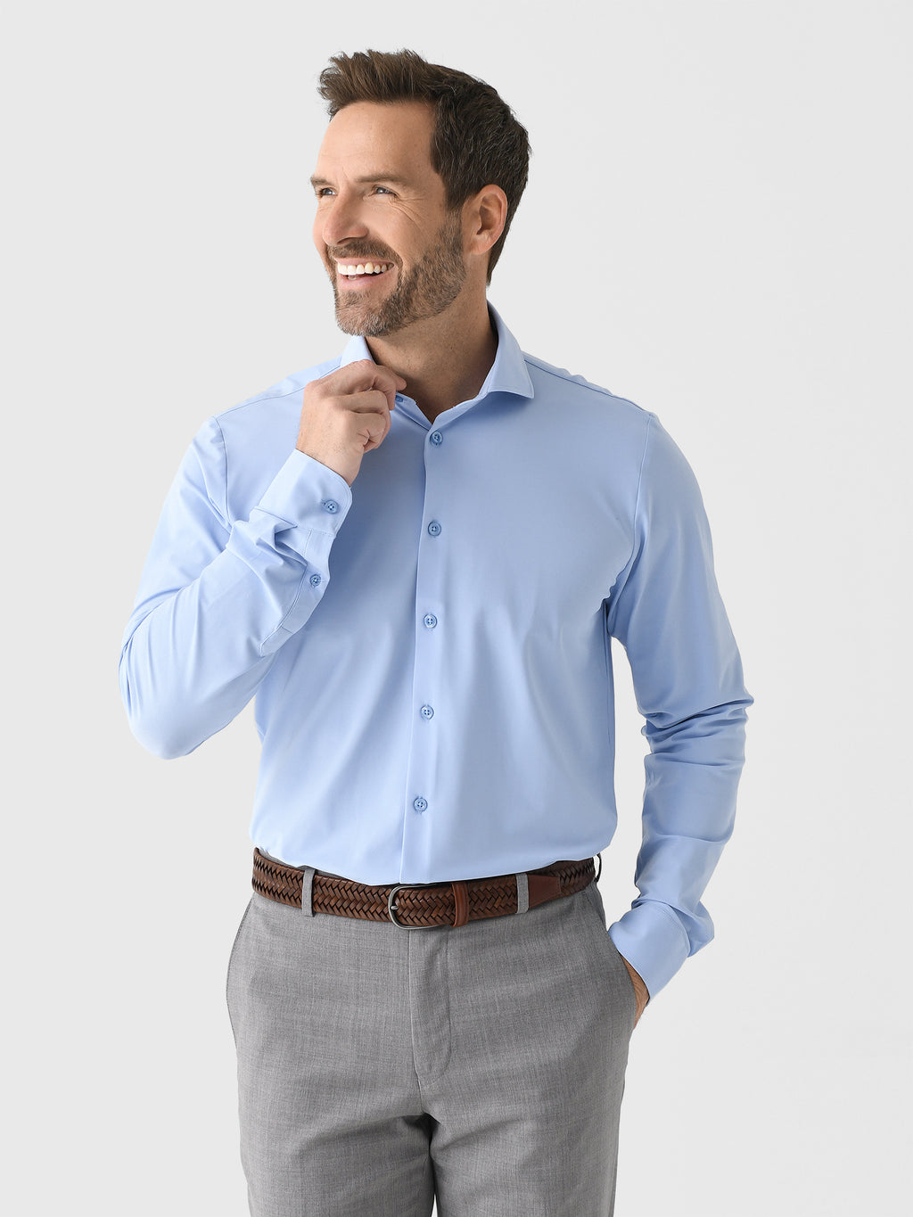 Blue Industry Men's Performance Core Long Sleeve Jersey Shirt - Saint Bernard