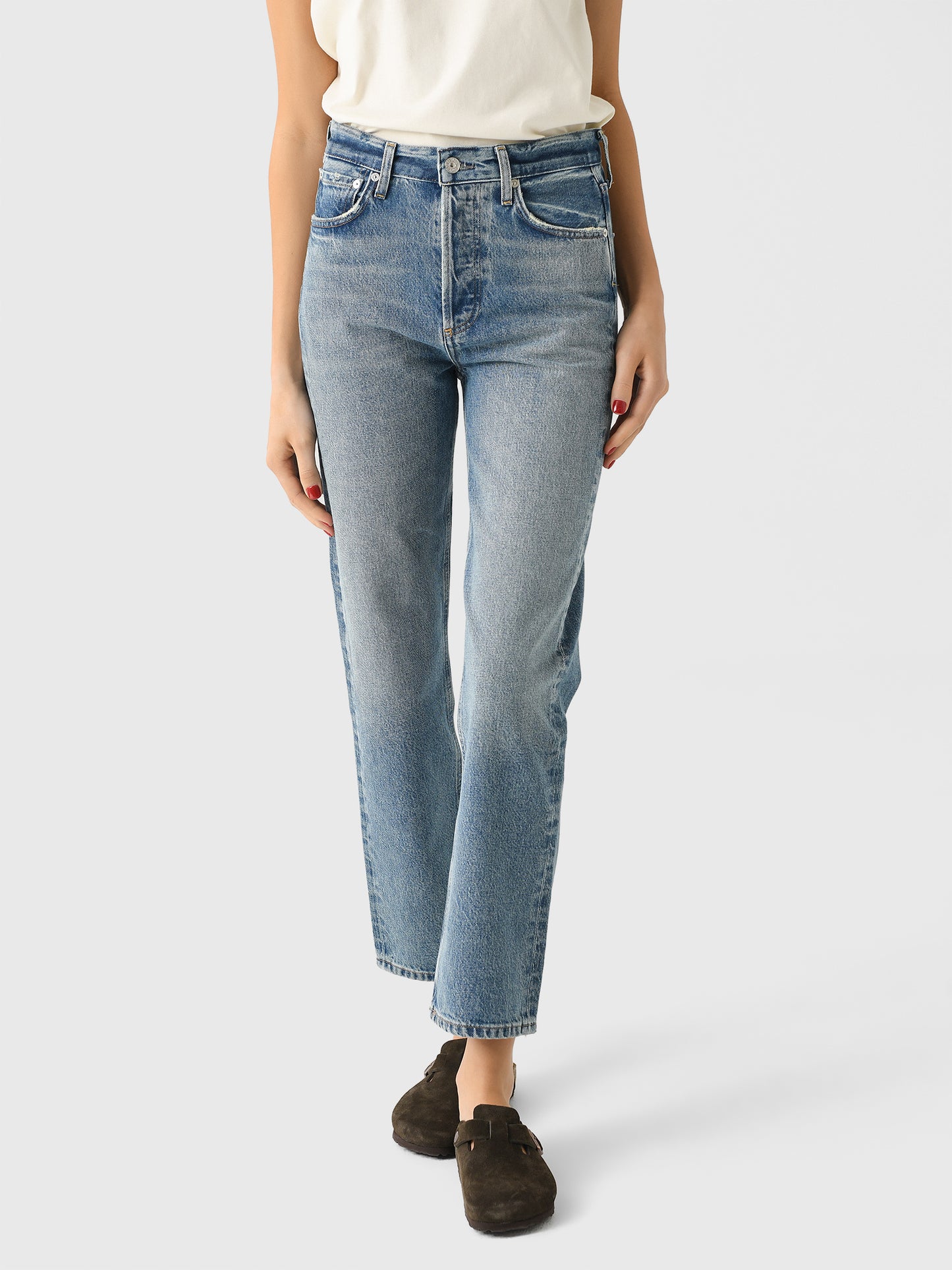 Citizens Of Humanity Women's Blaine High Rise Straight Jean - Saint Bernard