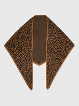 White & Warren Women's Cashmere Leopard Neckerchief