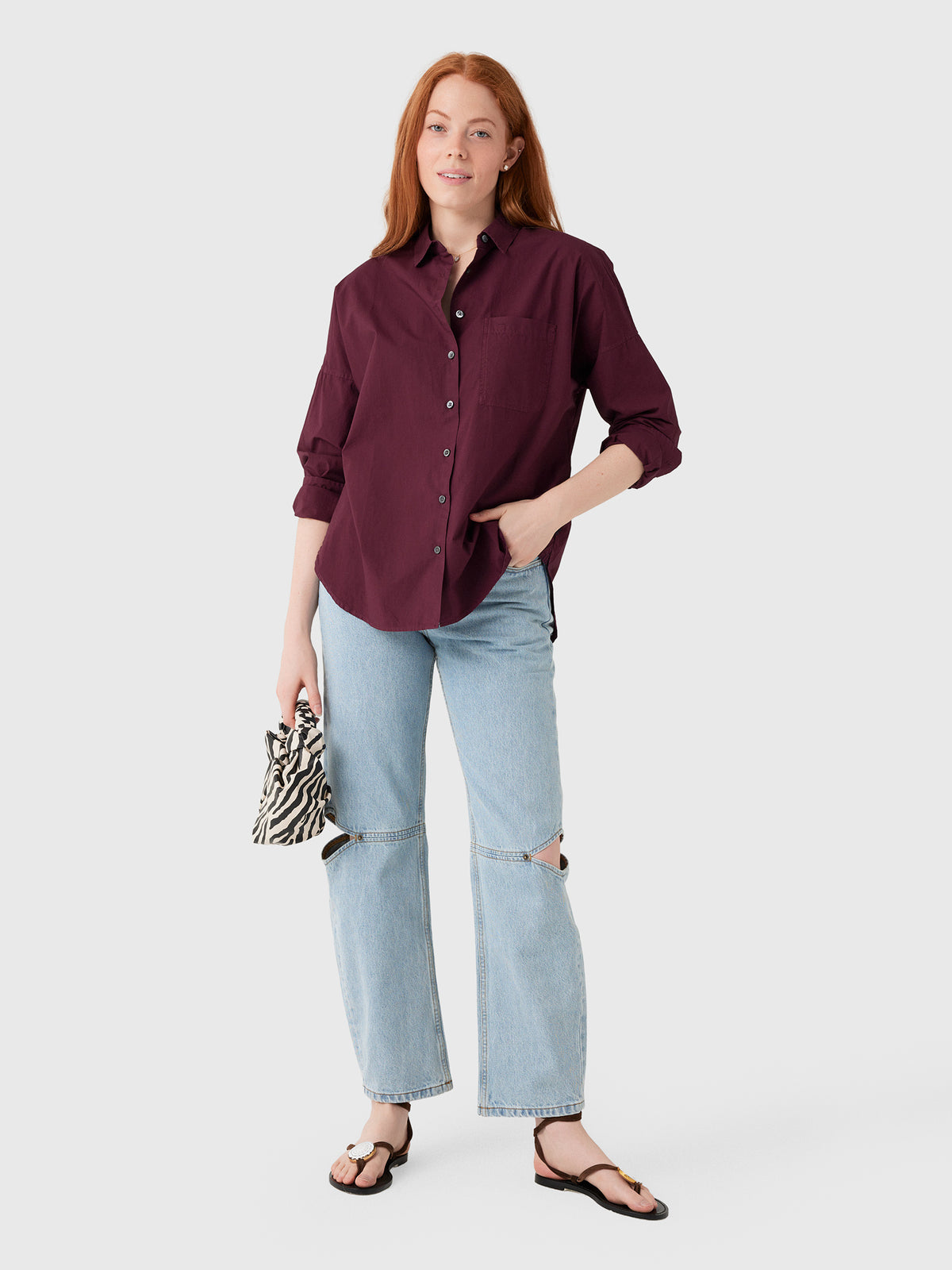 Alex Mill Women's Jo Poplin Shirt - Saint Bernard