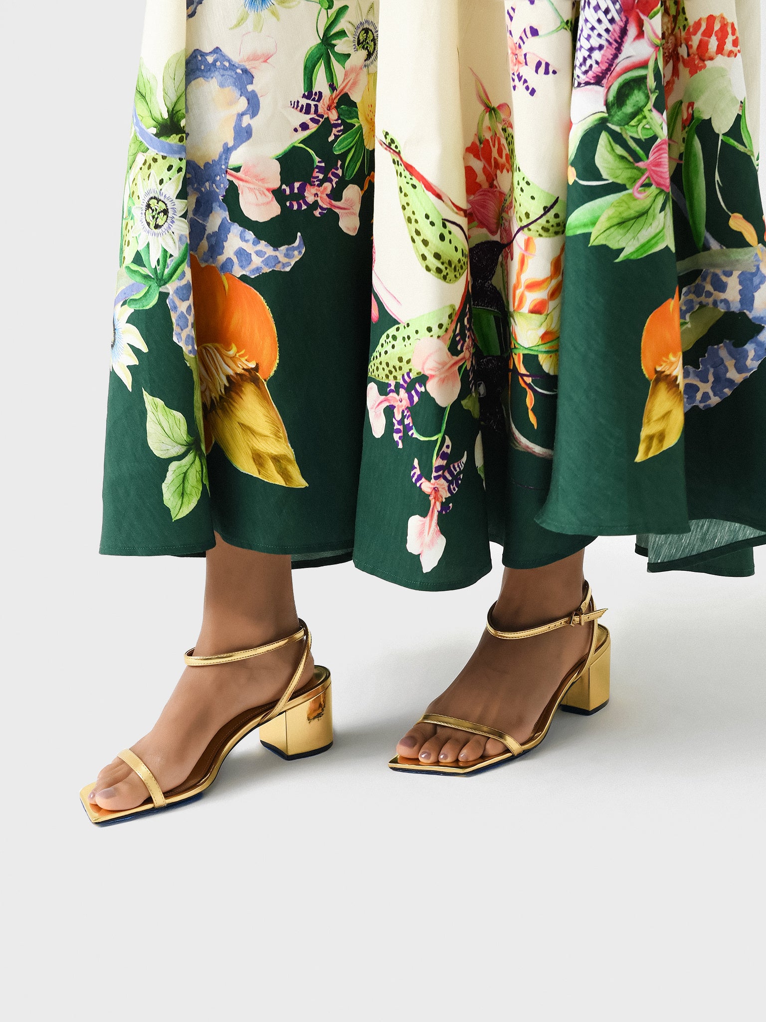 Schutz Women's Kendall Specchio Leather Heel Sandal | $31.90