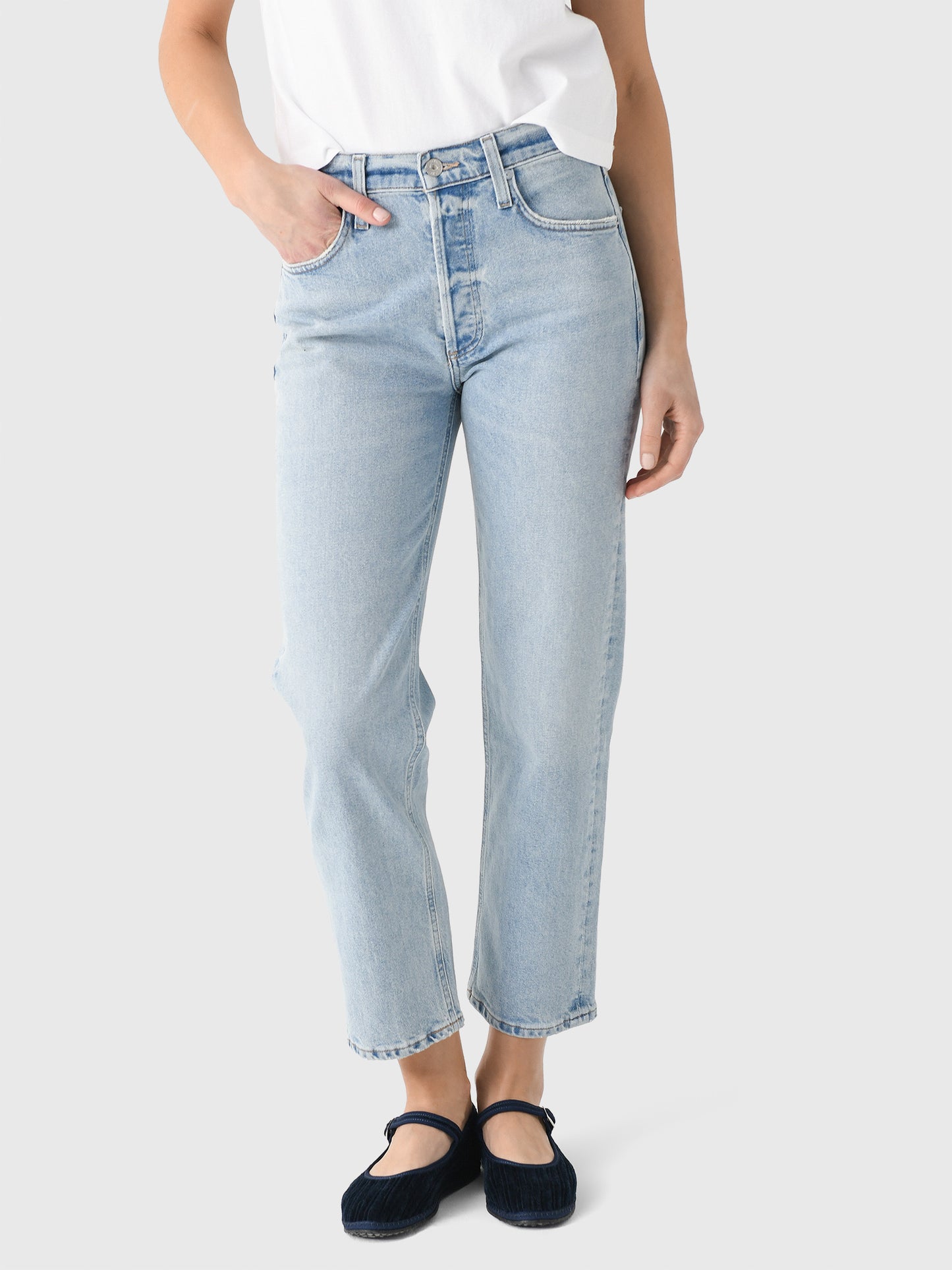 Citizens Of Humanity Women's Delfina Straight Jean - Saint Bernard